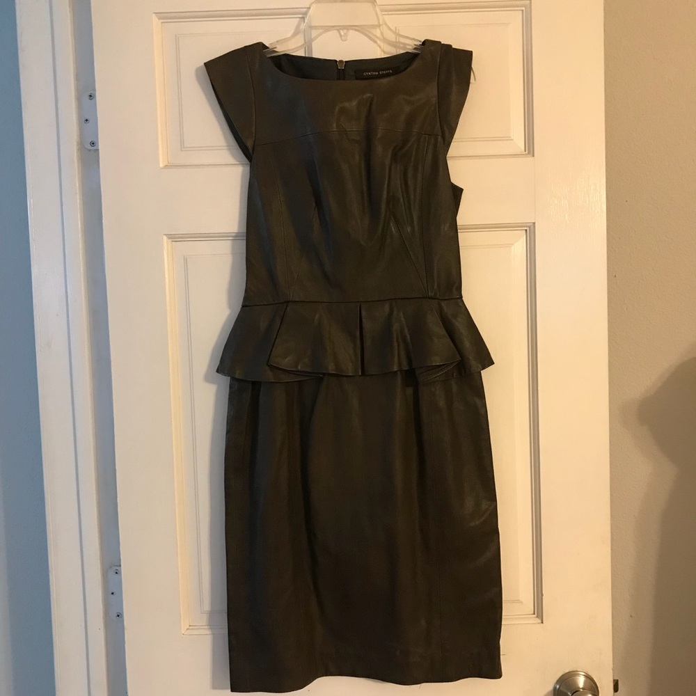 Cynthia Steffe leather dress size S